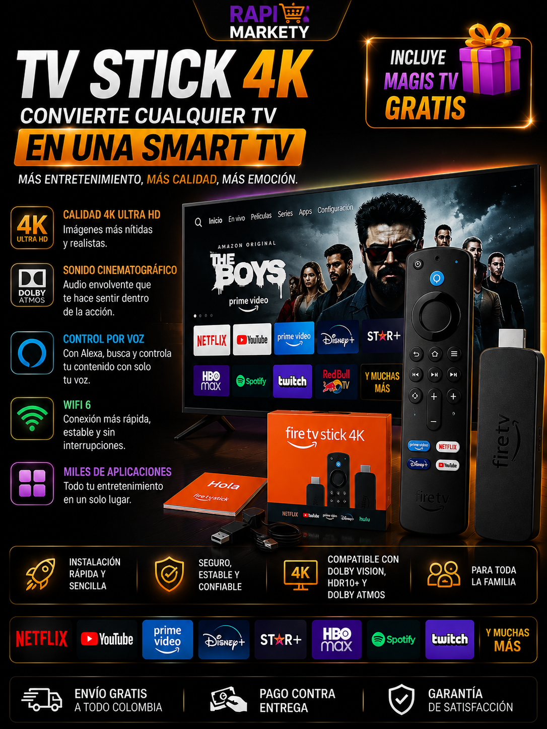 📺 Fire TV Stick 4K + Magis TV GRATIS