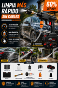 Hidrolavadora RapiJet™ 6 en 1 + 2 Baterías | ¡Últimas Unidades!