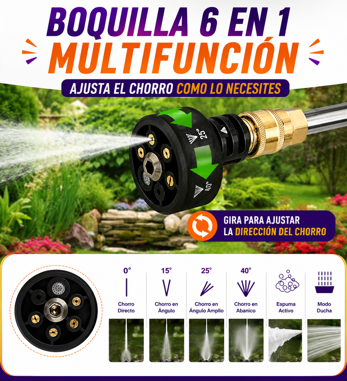 Hidrolavadora RapiJet™ 6 en 1 + 2 Baterías | ¡Últimas Unidades!